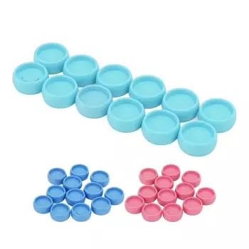 12 шт. пластиковых колец для связывания 10 мм, портативные Т-образные грибовидные отверстия, упаковка из пластика Light Pink