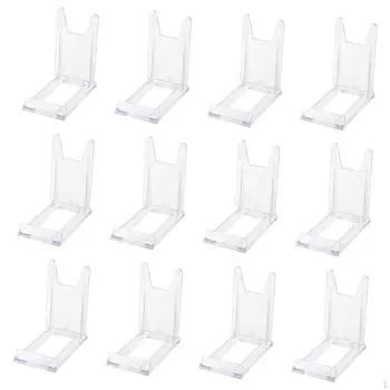 12 шт. подставки для книг, держатели для фотографий, прозрачная рамка для фотографий, акриловый мольберт для посуды, посуды