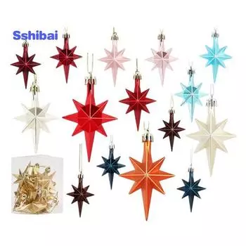 12 шт., подвески нестандартной формы для рождественской елки, яркие цвета, блестящие гальванические подвесные украшения, реквизит для фотографий шампанского