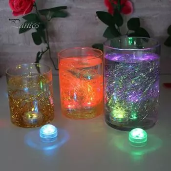 12 шт. подводных светильников с интеллектуальным дистанционным управлением, энергосберегающие водонепроницаемые многорежимные RGB-светодиоды для бассейна 1 Set