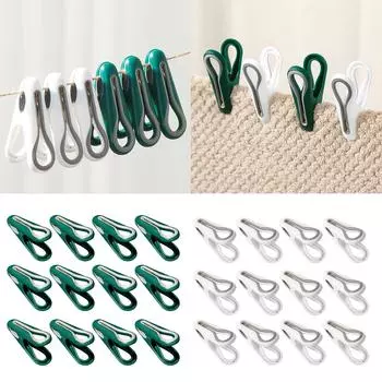 12 шт. прищепки для фиксации зажима для одежды, вешалка для одежды, бытовая вешалка для носков, полотенец, коллекция одежды, принадлежности 1
