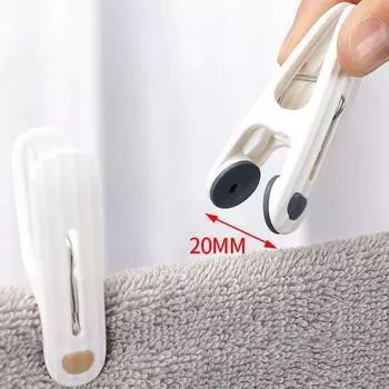 12 шт. прищепок для белья, не оставляющих следов, сушилка для белья, белая синий