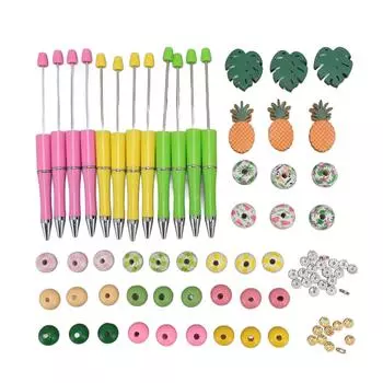 12 шт. прочные ручки с бусинами, насыщенные цвета, подходящего размера, легкие пластиковые ручки с бусинами