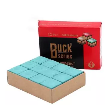 12 шт. Прочный мел для бильярдного кия, износостойкий мел для снукера, высококачественные бильярдные аксессуары 12PCS