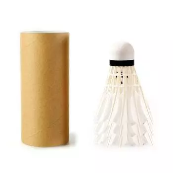 12 шт. профессиональных мячей для бадминтона, волан из белого гусиного пера, стабильный тренировочный спортивный мяч для бадминтона, спортивные аксессуары