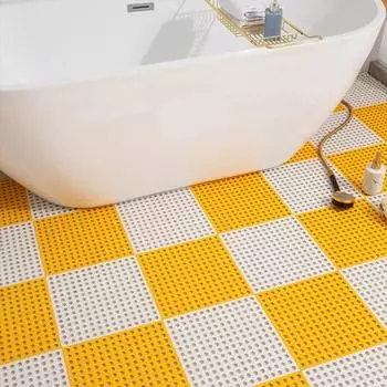 12 шт. противоскользящие коврики, полые прочные дизайнерские водонепроницаемые удобные декоративные удобные защитные коврики для ванной комнаты, кухни, бассейна синий