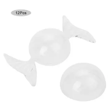 12 шт. прозрачная пластиковая коробка в форме конфетного сахара, свадебные сувенирные коробки, свадебный подарок