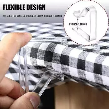 12 шт. прозрачные зажимы для скатертей зажимы держатель для скатерти зажимы для пикника вечеринки свадьбы крышки стола зажимы декоративные прозрачный