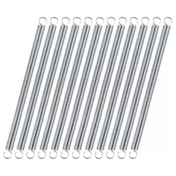 12 шт. Пружина растяжения спиральная, диаметр проволоки 0,047 дюйма с крюками на концах для проекта домашних ремонтов, возвратная пружина