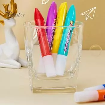 12 шт. пухлая ручка 3D печать искусство DIY пузырь попкорн цветная краска набор ручек для рисования детские художественные принадлежности подарок на день рождения разноцветный