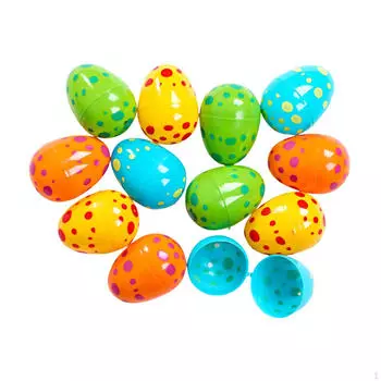 12 шт. пустых пасхальных яиц корзина наполнители для сюрприз яйца красочные заполняемые темы