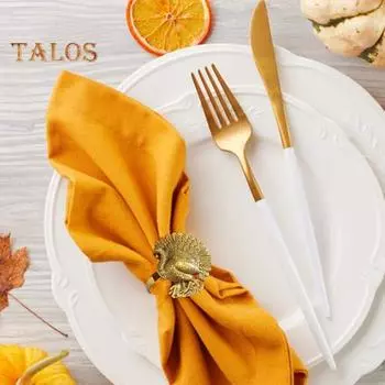 12 шт. Ретро пряжки для салфеток в форме индейки-павлина, регулируемые по размеру, дизайн для украшения стола, кольца для салфеток, салфетки на Новый год, День благодарения античная золотой