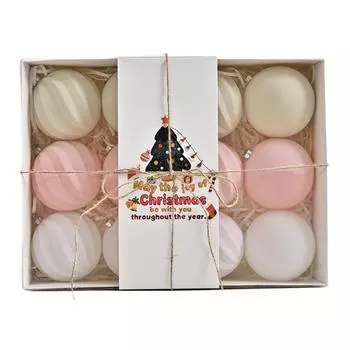 12 шт. Рождественские шары, украшения 8 см, шар, растение, бархат, рождественский домашний кулон, елка, набор для вечеринки, декор R9D2 A-12pcs