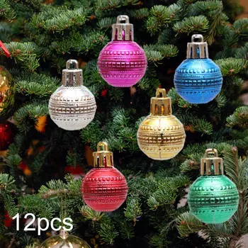 12 шт. Рождественские шары, украшения для елки, подвесные украшения, сделай сам, классический подарок, рождественский декор Dot