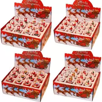 12 шт. Рождественские светящиеся хрустальные шары, украшения, радианты, рождественские хрустальные шары, фигурки для сверкающего праздничного показа