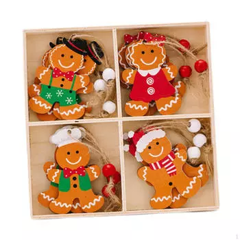 12 шт. Рождественский пряничный человечек, украшение, рождественская подвеска Style B