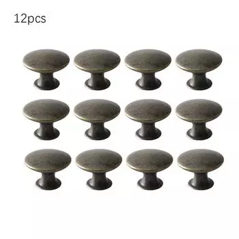 12 шт. ручек для кухонного шкафа, латунные ручки для ящиков, простые ручки для шкафа, декоративные ручки Q0M5 Antique copper-12pcs