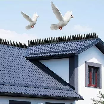 12 шт. садовый коврик для отпугивания птиц, шипы для забора, шипы для птиц, грабители, противокошачьи шипы, ремни, отпугивающие птиц, инструмент для двора прозрачный