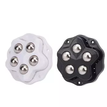 12 шт. самоклеящиеся роликовые колеса с тормозными колодками, вращение на 360 градусов, прочные мебельные ролики f Black