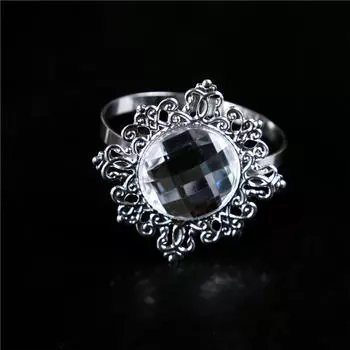 12 шт. Серебряные кольца для салфеток, кронштейн для сервировочного стола, украшение свадебного банкета 45mm