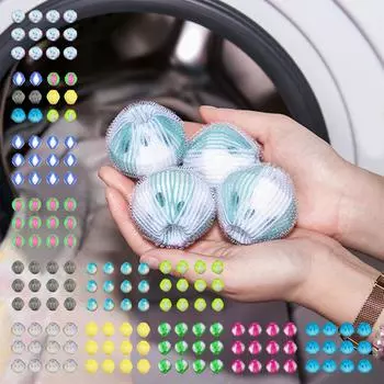 12 шт., шарики для удаления волос для домашних животных, шарики для стирки, средство для удаления ворса, пластиковый шарик для фена, шарик для стиральной машины, шарик для удаления волос, зеленый A разноцветный