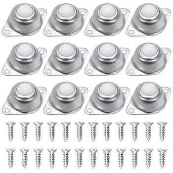 12 шт. шарикоподшипниковый подшипник конвейера мебельные ролики нейлоновые шарикоподшипники ролики для конвейера, трансмиссии, мебели 12-Pack