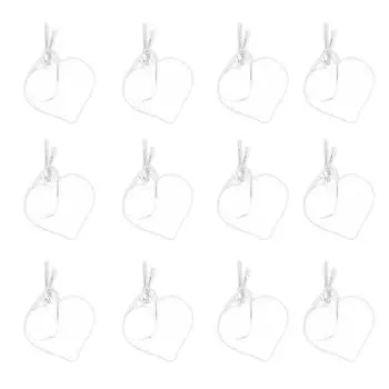 12 шт. шаров для рождественской елки в форме сердца, рождественские украшения, украшения для фестиваля Санта-Клауса, радостные многоцелевые безделушки для праздника розовый