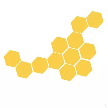 12 шт. Шестиугольные съемные настенные панели для декора дома, гостиной, спальни, гибкие в использовании, золотой