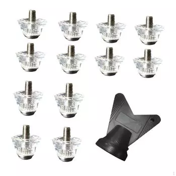 12 шт. шипов для футбольной обуви, бутсы для футбольных бутс, бутсы для газона, легкой атлетики и твердого грунта, сменные шипы для