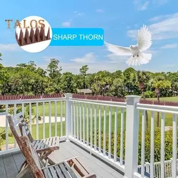 12 шт. шипов для защиты от птиц, устойчивых к атмосферным воздействиям, устройство для отпугивания птиц на открытом воздухе, балкон, подоконник, шипы для защиты от птиц для дома, сада, двора прозрачный