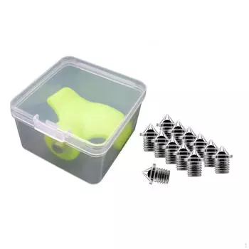 12 шт. шипы для беговой дорожки, портативные, прочные, для походов, для короткого бега 3.2mm Silver