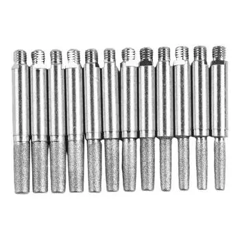 12 шт. шлифовальных головок для портативного приспособления для заточки цепной пилы и электропилы