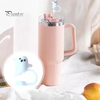 12 шт. силиконовая крышка для соломинки на Хэллоуин, многоразовая крышка для соломинки, брызгозащитная крышка для 10-миллиметровых соломинок, экологически чистые крышки для питьевых наконечников D