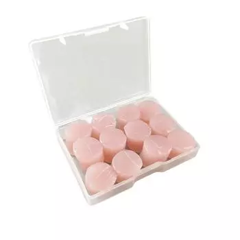 12 шт. силиконовые беруши, однотонные, противошумные, водонепроницаемые, для плавания, купания, водонепроницаемые беруши для ванны, спорта, сна белый