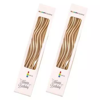 12 шт. спиральные свечи с огнеопасной резьбой для вечеринки шампанского