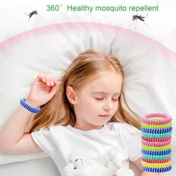 12 шт. спиральный репеллентный браслет с эфирным маслом для растений водонепроницаемый долговечный репеллентный браслет для походов и путешествий для взрослых и детей 12pcs