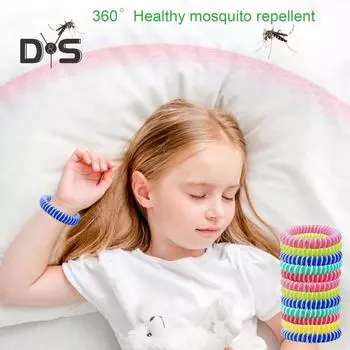 12 шт. спиральный репеллентный браслет с эфирным маслом для растений водонепроницаемый долговечный репеллентный браслет для походов и путешествий для взрослых и детей 12pcs