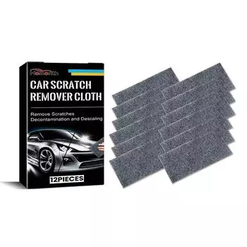 12 шт. средство для удаления царапин на автомобиле, нано-блестящая салфетка, инструмент для полировки поверхности автомобиля, многофункциональная нано-волшебная салфетка