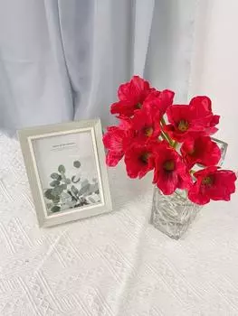 12 шт. стебли искусственных цветов из искусственной кожи, настоящие сенсорные цветы, искусственные цветы высотой 34 см для свадебных букетов, корсажи, центральная часть цветочных композиций синий