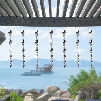 12 шт. стержни для отпугивания птиц, светоотражающие палочки для предотвращения птиц, головокружительные спиральные тени, отражения, удерживают голубя и 12pcs серебряный