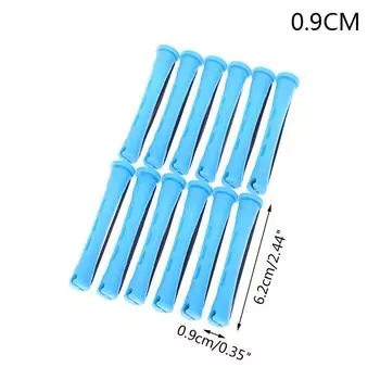 12 шт. стержни для завивки волос холодной волной, пластиковые бигуди для завивки волос, бигуди 0.9CM