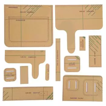 12 шт. сумка через плечо акриловый шаблон кожаный узор ручная работа чертежные принадлежности для творчества