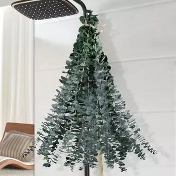 12 шт сушеный эвкалипт для подвешивания душа - консервированные стебли эвкалипта зеленый домашний декор, декор для душа в ванной, свадьба, сделай сам