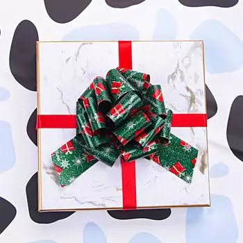 12 шт. Свадебные украшения Рождественские подарки Бантик с нитками Рождественская упаковка Подарочная упаковка