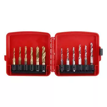 12 шт. сверл M3M10 с шестигранным хвостовиком и титановым покрытием из быстрорежущей стали с метрической и дюймовой резьбой