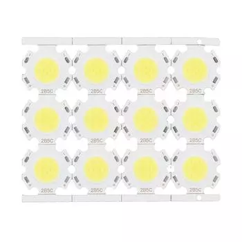 12 шт. светодиодных чипов COB, компонент светоизлучателя 5 Вт 15?17 В для DIY-прожекторов, потолочных светильников