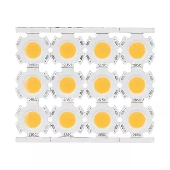 12 шт. светодиодных чипов COB, компонент светоизлучателя 5 Вт 15?17 В для DIY Spotlights Downlight Ceiling LampWarm