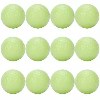 12 шт. светящиеся мячи для гольфа, светящиеся в темноте для ночных видов спорта