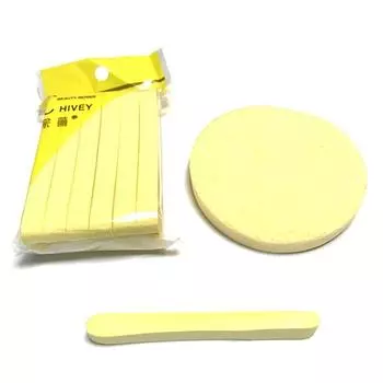 12 шт., сжатая губка для мытья лица, одноразовая пудра для чистки лица жёлтый