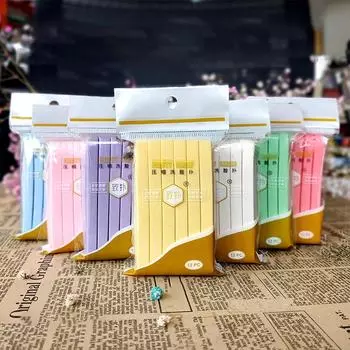 12 шт. сжатый спонж для умывания лица, очищающий отшелушивающий одноразовый спонж